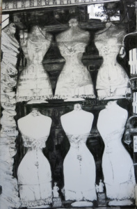 Shop window corsets