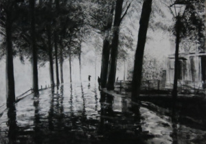 After Missone 90 x 110 cm Charcoal on paper